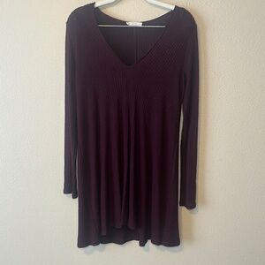 Lush Deep Purple Midi Dress